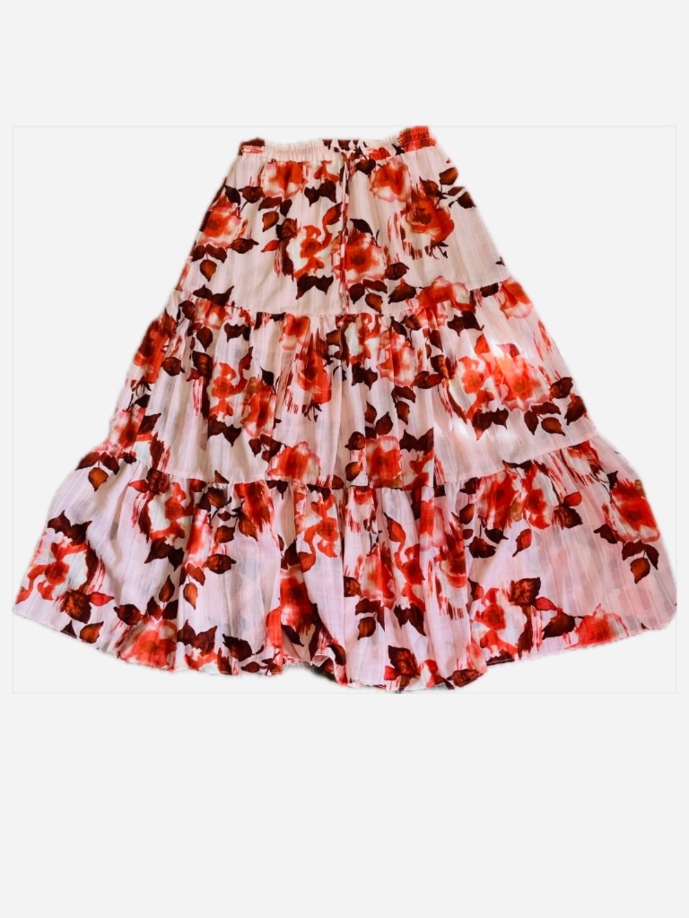 Floral peasant skirt